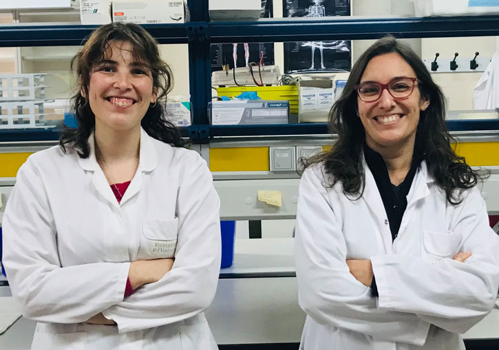 María Abellán-Álvaro i Carmen Agustín-Pavón, de la Unitat Mixta de Recerca en Neuroanatomia Funcional de la Universitat de València.